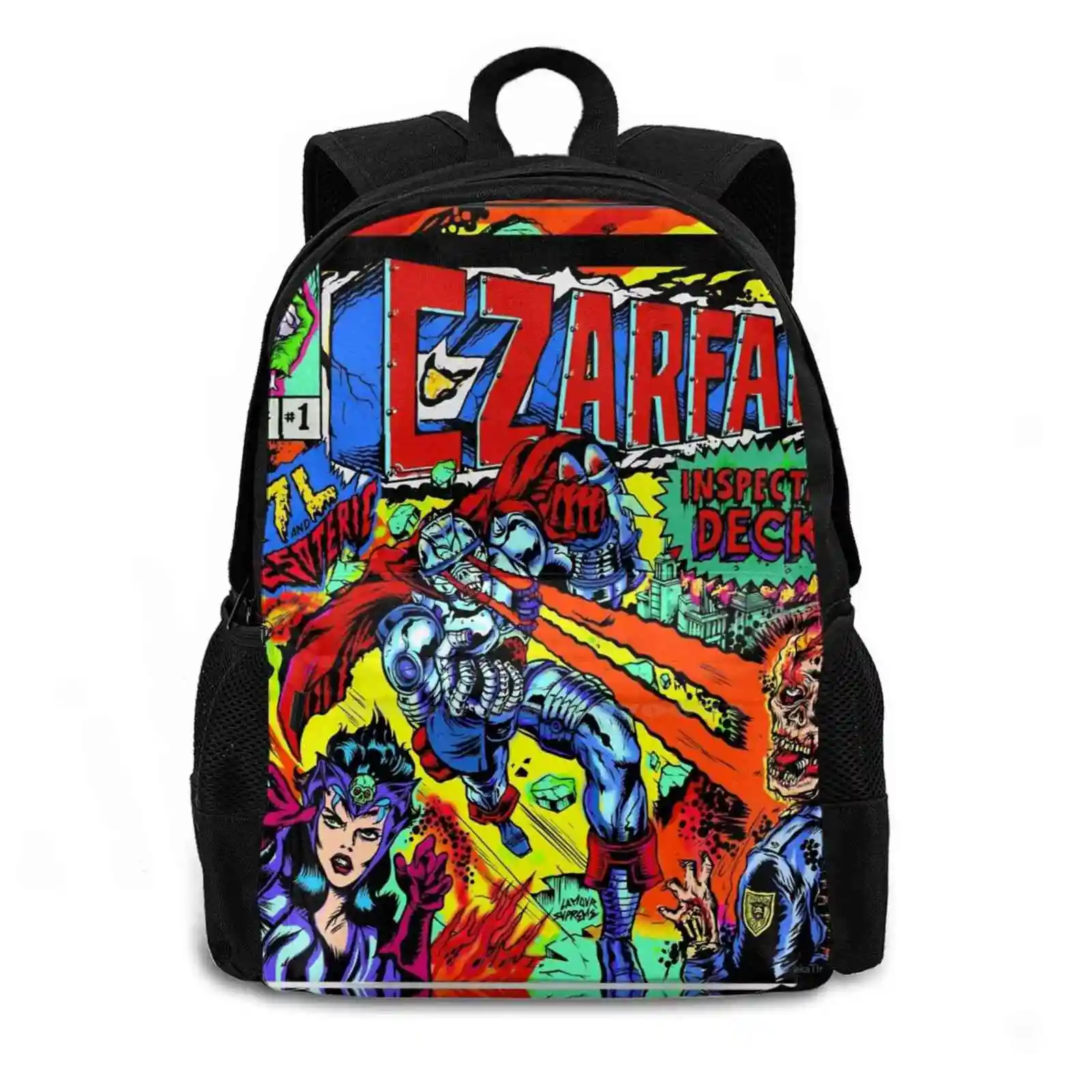 Inspectah Deck 7l & Esoteric = Czarface Fashion Travel Laptop School Backpack Bag Inspectah Deck 7l Esoteric Czarface