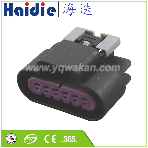 Free shipping 5sets 6pin Auto  Electronic Connector throttle position sensor plug-in  connector  15326829 15397577