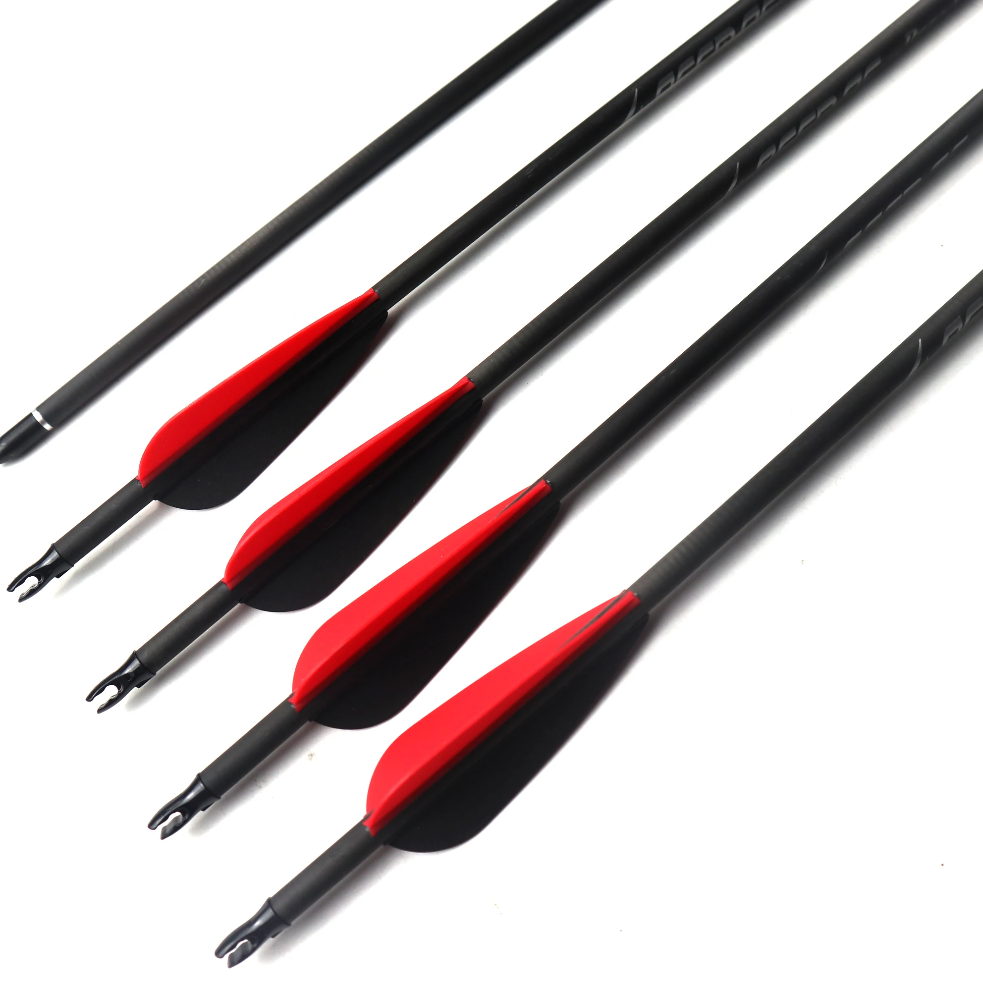 100%Pure Carbon Arrow Spine 600 700 800 Carbon Arrow For Recurve/Compound Bow Hunting/Shooting