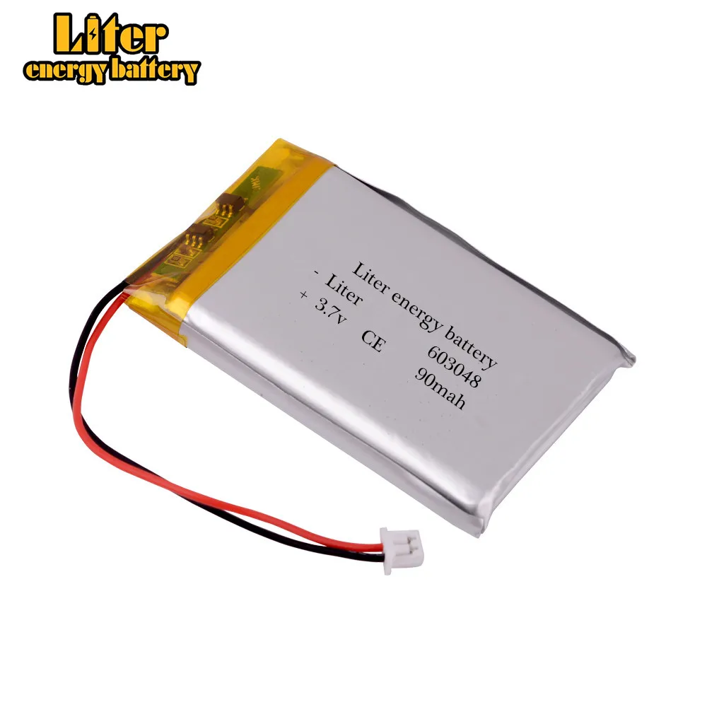 Akumulator litowo-polimerowy LiPo 1,25 mm 2 szt. 3,7 V 900 mAh 603048   zamiennik dla GBA SP