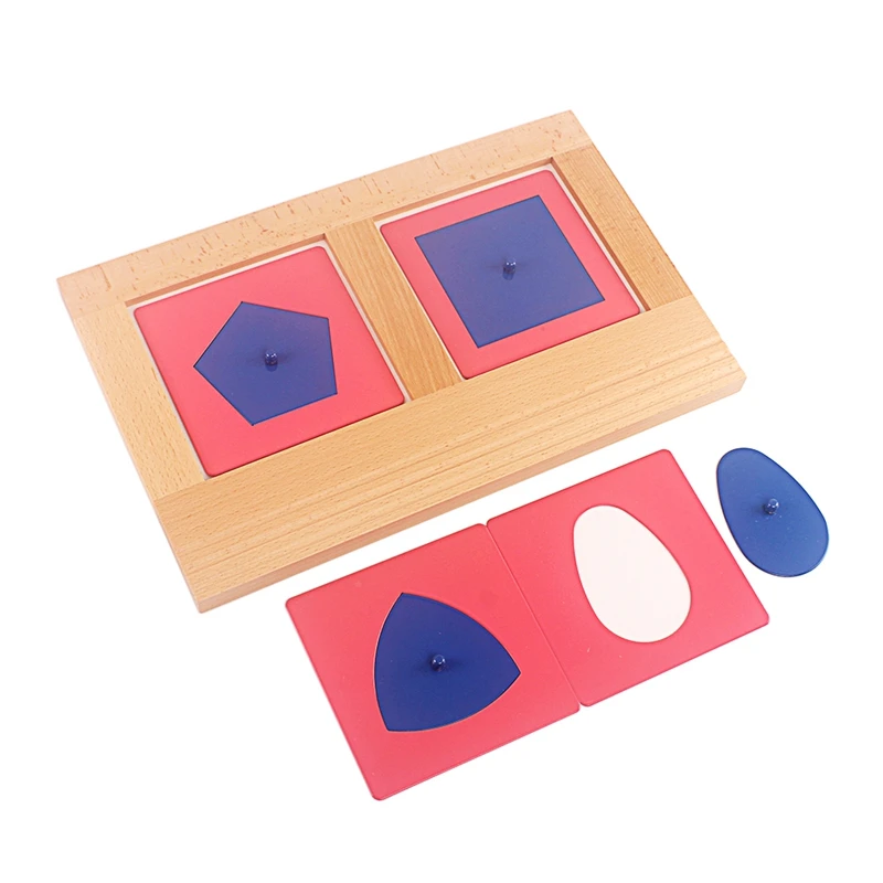 Baby Toy Montessori Shapes Insets Set/10 with Tracing Tray Shape Geometric Drawing Board for Early Childhood Education Preschool