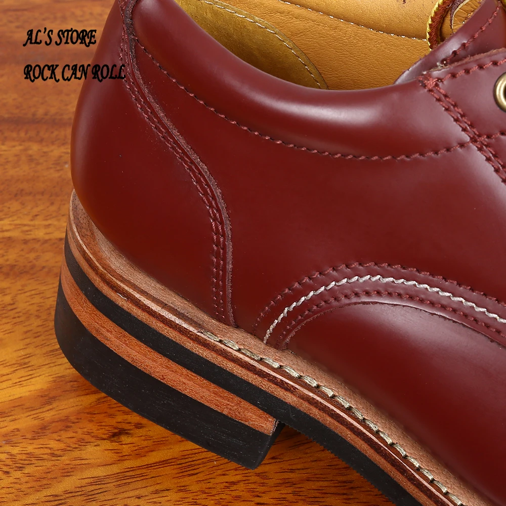 XW390 RockCanRoll Genuine Italian Cow Leather Handmade Goodyear Welted Boots Custom Made Service Size 35-52 Super Quality