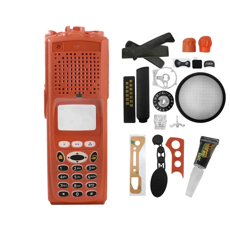 

Walkie Talkie Replacement Repair Housing Case Cover For XTS5000 Model 3 M3 Two Way Radios Orange