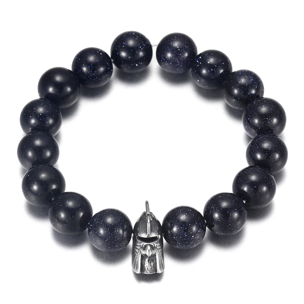 Stainless Steel Roman Warrior Helmet Viking Animal Bead Charm 2mm Hole for Beaded Bracelet Jewelry Making Metal Accessories