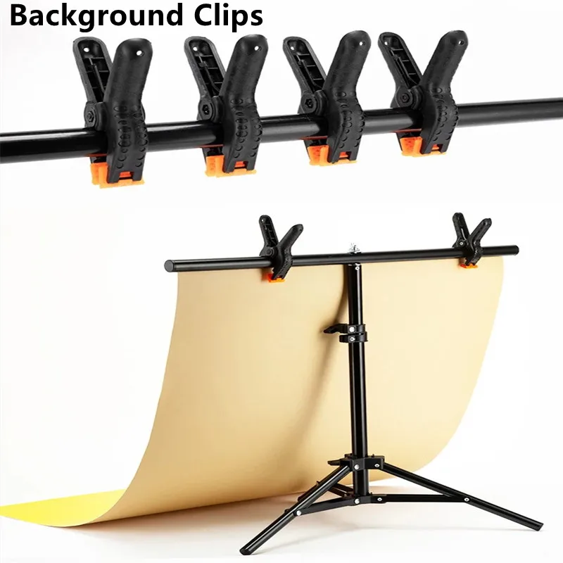 

10/5/1 Pcs Photo Studio Light Background Clips Backdrop Clamps 2 Inch Photography Heavy Duty Muslin Clamps