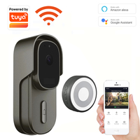 Tuya Smart 1080P WiFi Video Doorbell Camera,Work with Alexa, Google Home,Waterproof Camera with Motion Detection Smart Life App