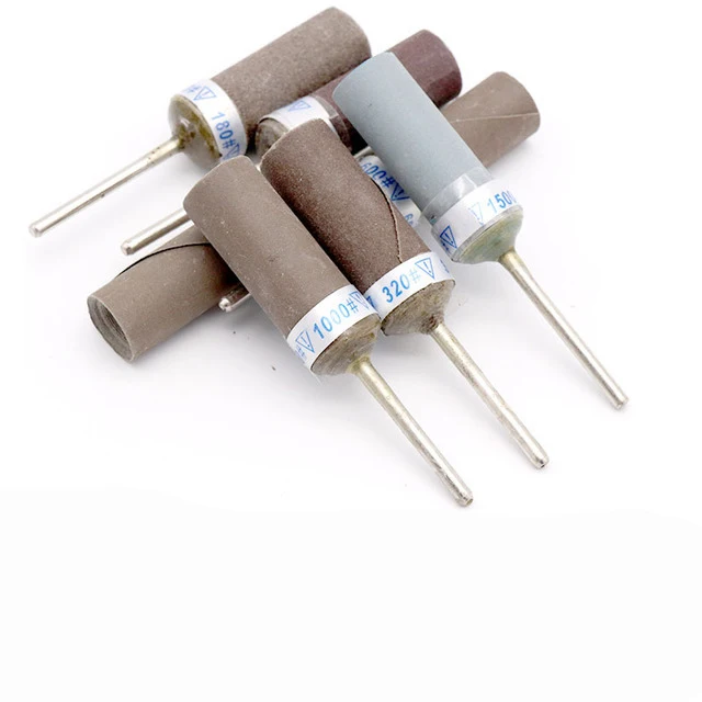 5Pcs Grit 180 to 1000 Sand Paper Bar Sandpaper Rotary Cutter 2.35mm Rod Abrasive Grinding Head