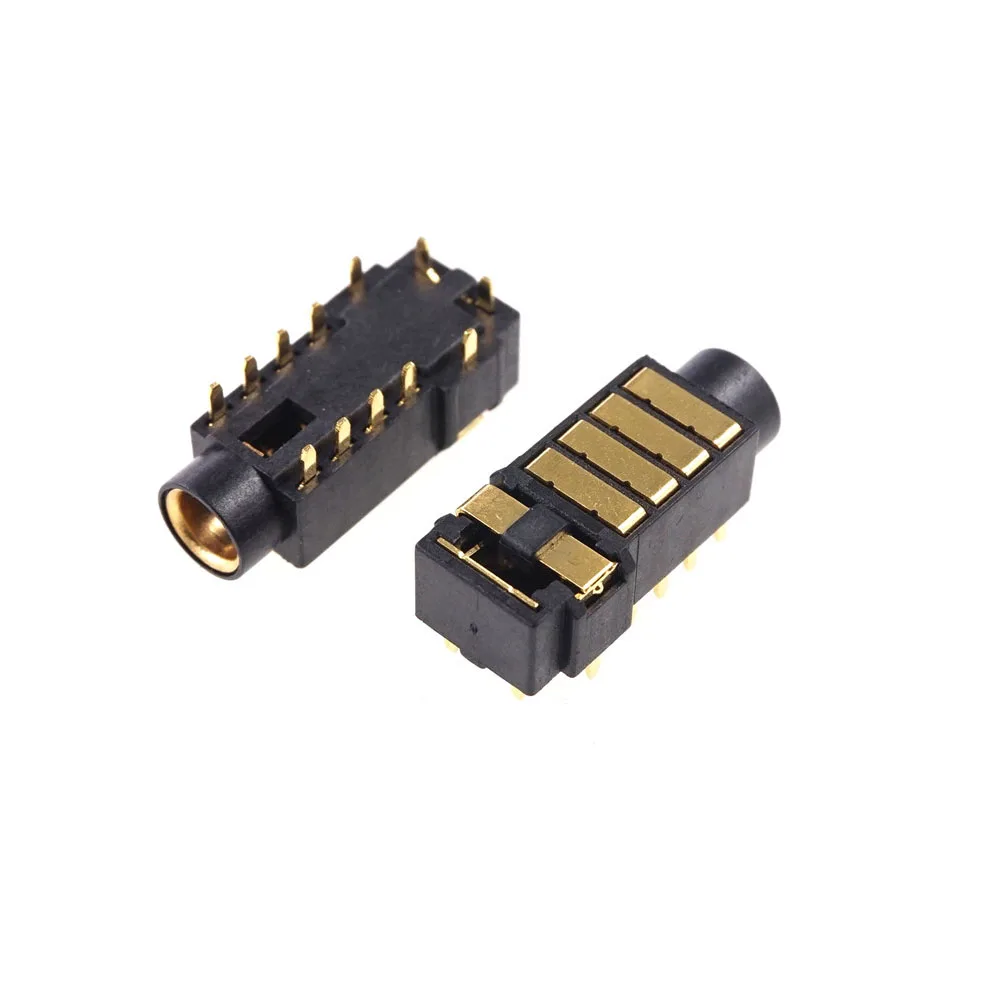 2 Pcs TRRRS PJ-4.5 Gold Plated 4.5 MM Headphone Power Socket Pin 5 Poles Audio For Sony Player 4.4 Balance Receptacle