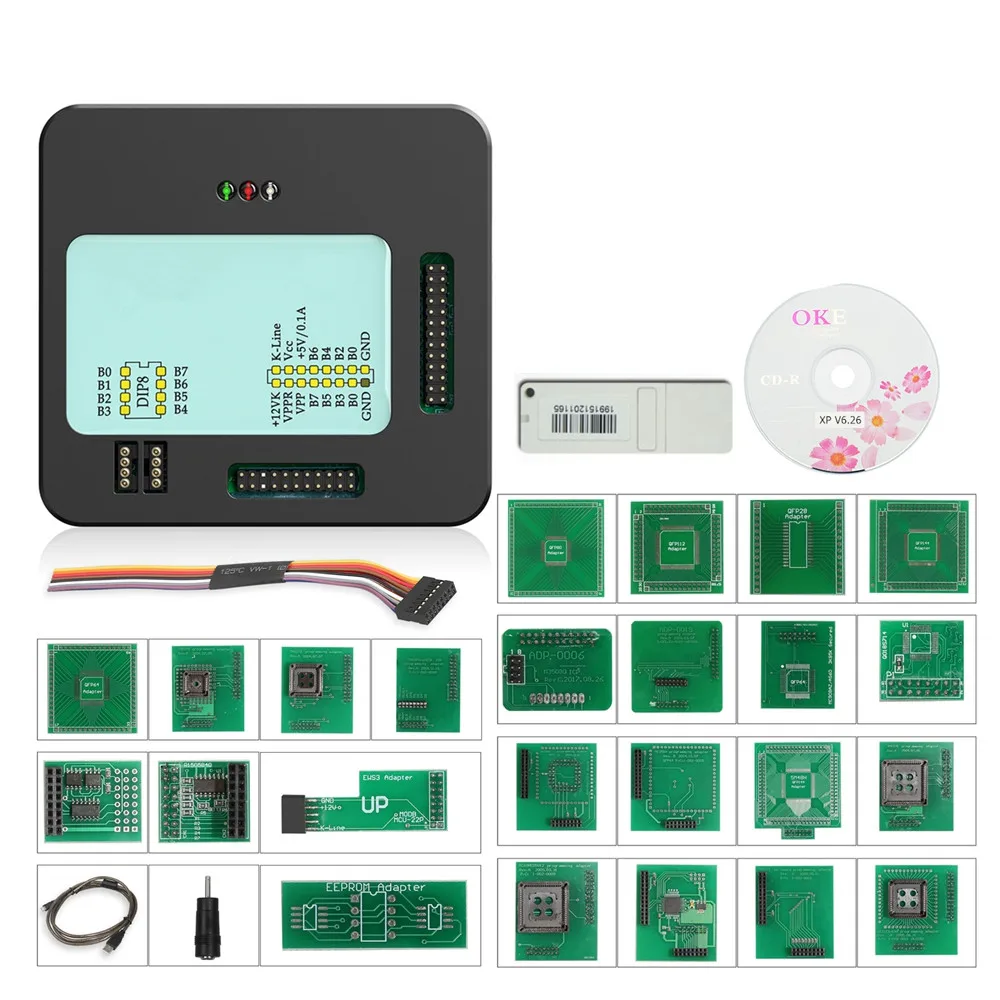 XPROG V5.55 V5.86 V6.12 V6.17 V6.26 Black Metal Box Better XPROG M 5.55 6.12 6.17 Interfejs programowania ECU Xprog-M ATMEGA64A