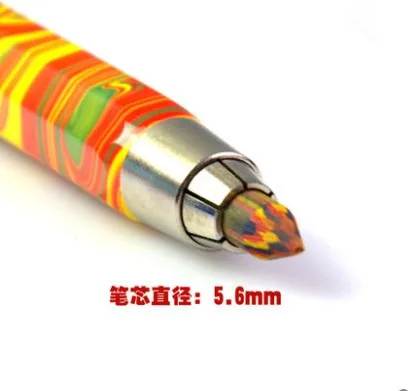 

5340 Magic Rainbow Activity Pencil Automatic Pencil 5.6mm Gold Metal Engineering Pen