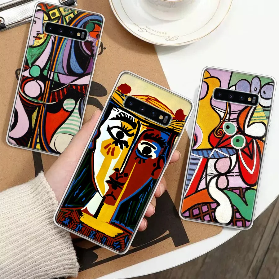 Picasso Abstract Art Painting Silicon Call Phone Case For Samsung Galaxy A51 A50 A71 A70 A41 A40 A31 A30 A21S A20E A10 A6 A7 A8