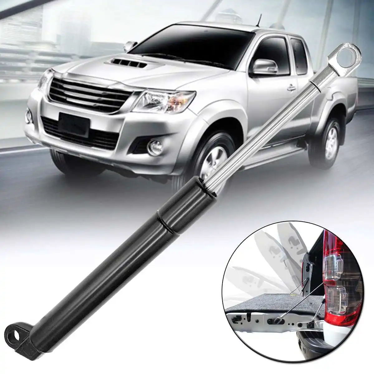 

1Set Rear Trunk Tailgate Tail Gas Strut Bar Kit Damper Slow Down with Rope for Toyota Hilux Vigo 2005-2011 Gas Strut Lift