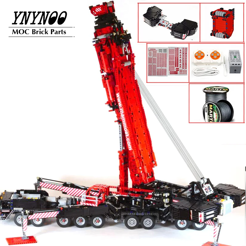 

NEW Upgraded Power Mobile Crane Building Blocks Model MOC-20920 LTM11200 Liebherrs High-tech Motor Kit DIY Bricks Toys Boy Gifts