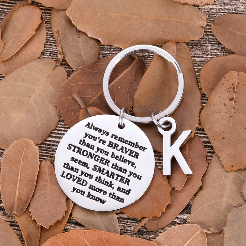 Fashion Keychain Birthday Graduation Gifts for Him Her Quote \