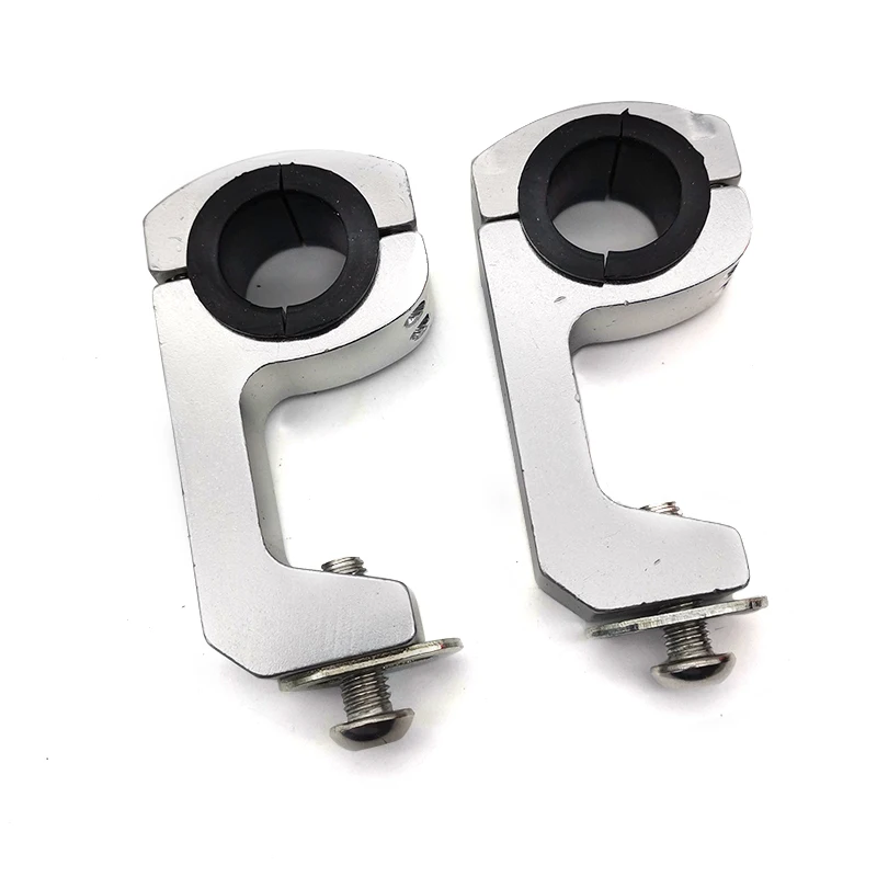 2pcs Motorcycle Handlebar Mount Handguard Bracket Securing Clips Plastic+Aluminum