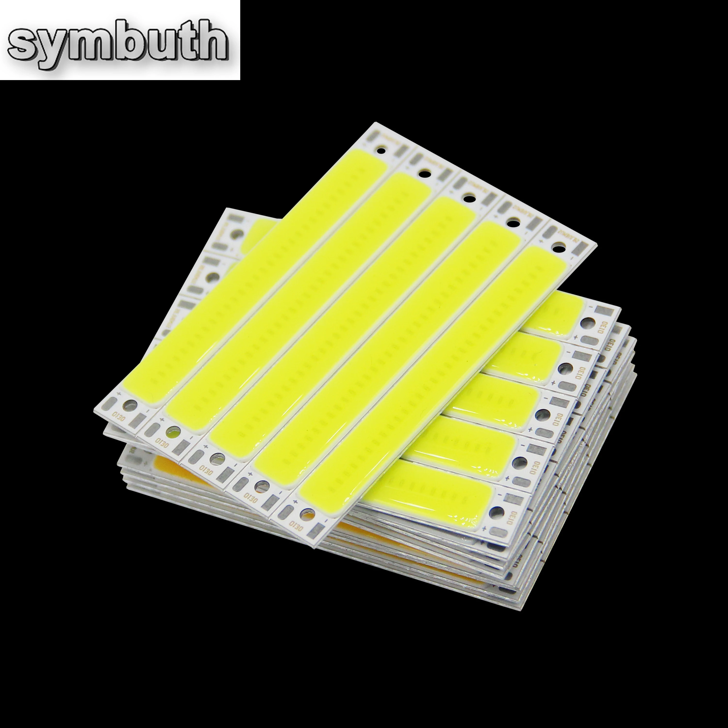 10szt 60mm Bar LED COB Strip Źródło światła do tylnych świateł rowerowych 3V 3.7V Zimny Ciepły Biały Niebieski Czerwony do żarówek roboczych DIY