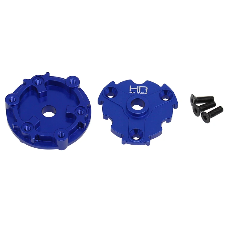 Radio control RC heavy duty CNC machined blue anodized aluminum Crush Drive hub trax E Revo 2.0 X-MAXX  option upgrade parts