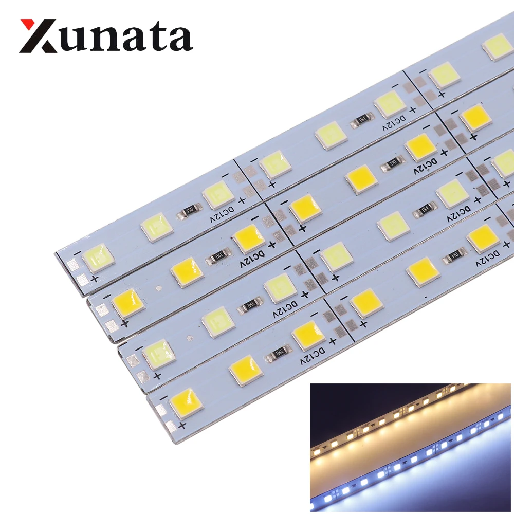 SMD 5054 Led twardy listwa pasek światła 25cm 50cm listwa Led listwa oświetleniowa Aluminium sztywny pasek oświetlenie kuchenne listwa led światła
