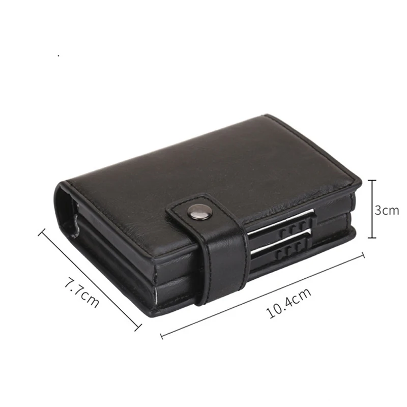 2019 Aluminum Wallet Credit Card Holder Metal with RFID Blocking Multifunction Wallet Travel Metal Case