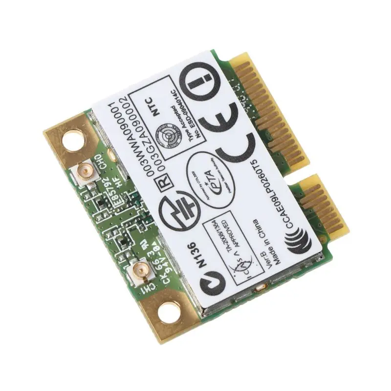 Atheros AR9287 AR5B97 무선 어댑터 300Mbps 미니 하프 PCI-E Wifi 카드