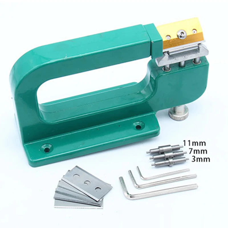 Máquina de adelgazamiento de cuero Manual Diy Arte del cuero Máquina peladora de cuero Máquina peladora de cuero Máquina laminadora