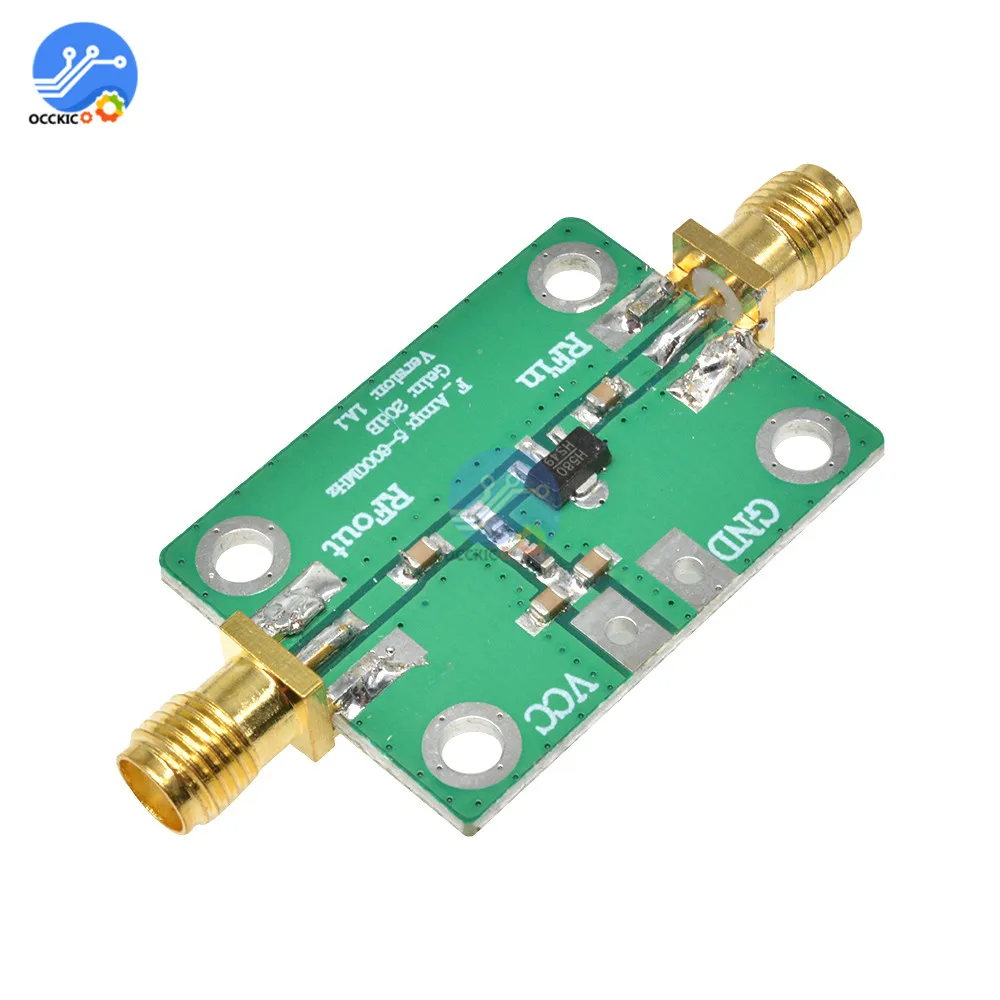 HMC580 Vpp=5V RF 1-1000MHz Low Noise Amplifier Broadband Module Receiver 20dB High Gain Wide Frequency Amplifier