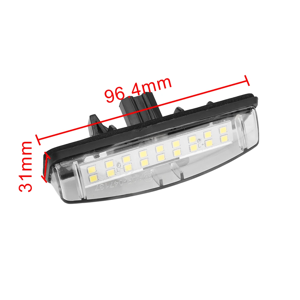 Car Number Lamp 2Pcs LED License Plate Lights CANBUS No Error for MITSUBISHI Colt plus Grandis 2003~