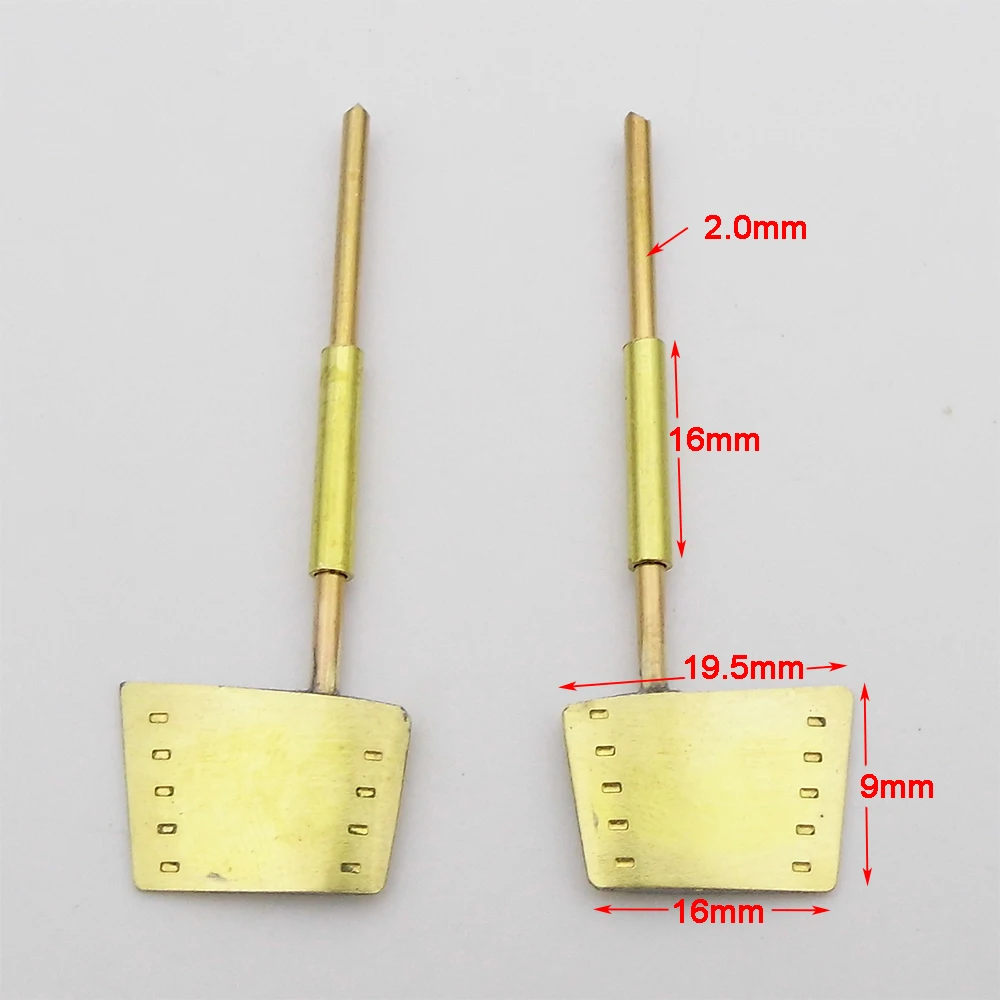 1Pair RC Boat Rudder Copper Submerged Steering Rudder Servo Arm for 1/350 RC Boat Marine KMS Bismarck battleship Ship