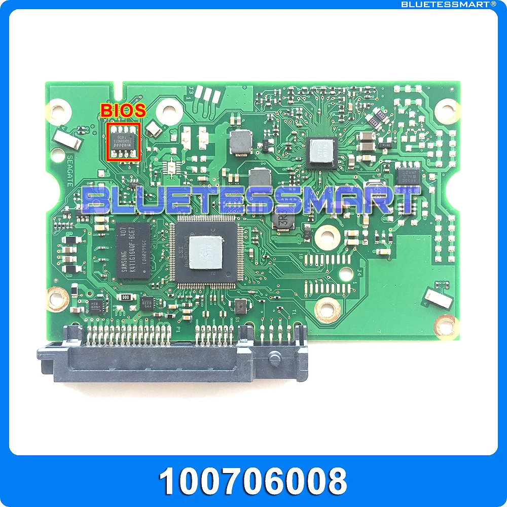 

hard drive parts PCB logic board printed circuit board 100706008 for Seagate 3.5 SATA hdd 1T/2T/3T/4T hard drive repair