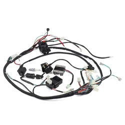 Full Wiring Harness Loom Ignition Coil CDI For 150cc 200cc 250cc 300cc Zongshen Lifan ATV Quad Buggy Electric Start AC Engine