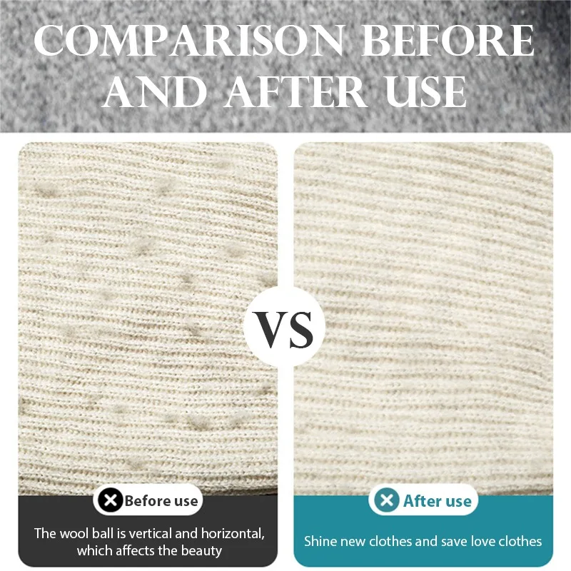Portable Lint Remover Carpet Cleaning Tool Double-Sided Fluff Remover Remove Dust and Pet Hair from Clothes Furniture Curtains