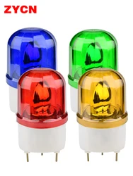 LTE-1101 Indicator Light Rotating Beacon Warning No Sound Strobe Alarm Lamp 12V 24V 110V 220V Yellow Blue Red Green