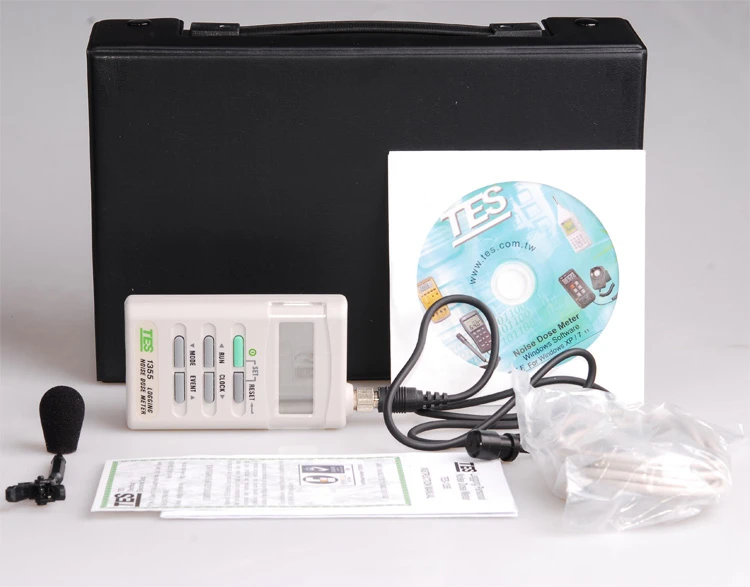 TES-1354 소음 복용량 측정기 소음 선량계 노출 시간 소음 측정기 70-90dB 용 백색 소음 기계