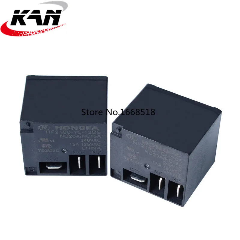 Free shipping lot (10 pieces/lot) HONGFA HF HF2100-1C-12DE 5PINS 20A 12VDC Power Relay original New