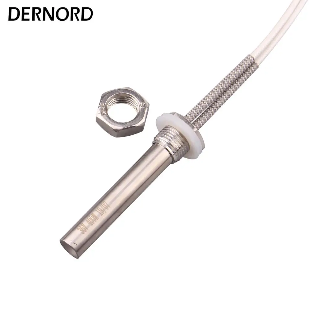 DERNORD M16 Cartridge Heater 12V 24V 36V 48V Heater Stainless Steel Electric Tubular Heating Element 24V DC Cartridge Heater