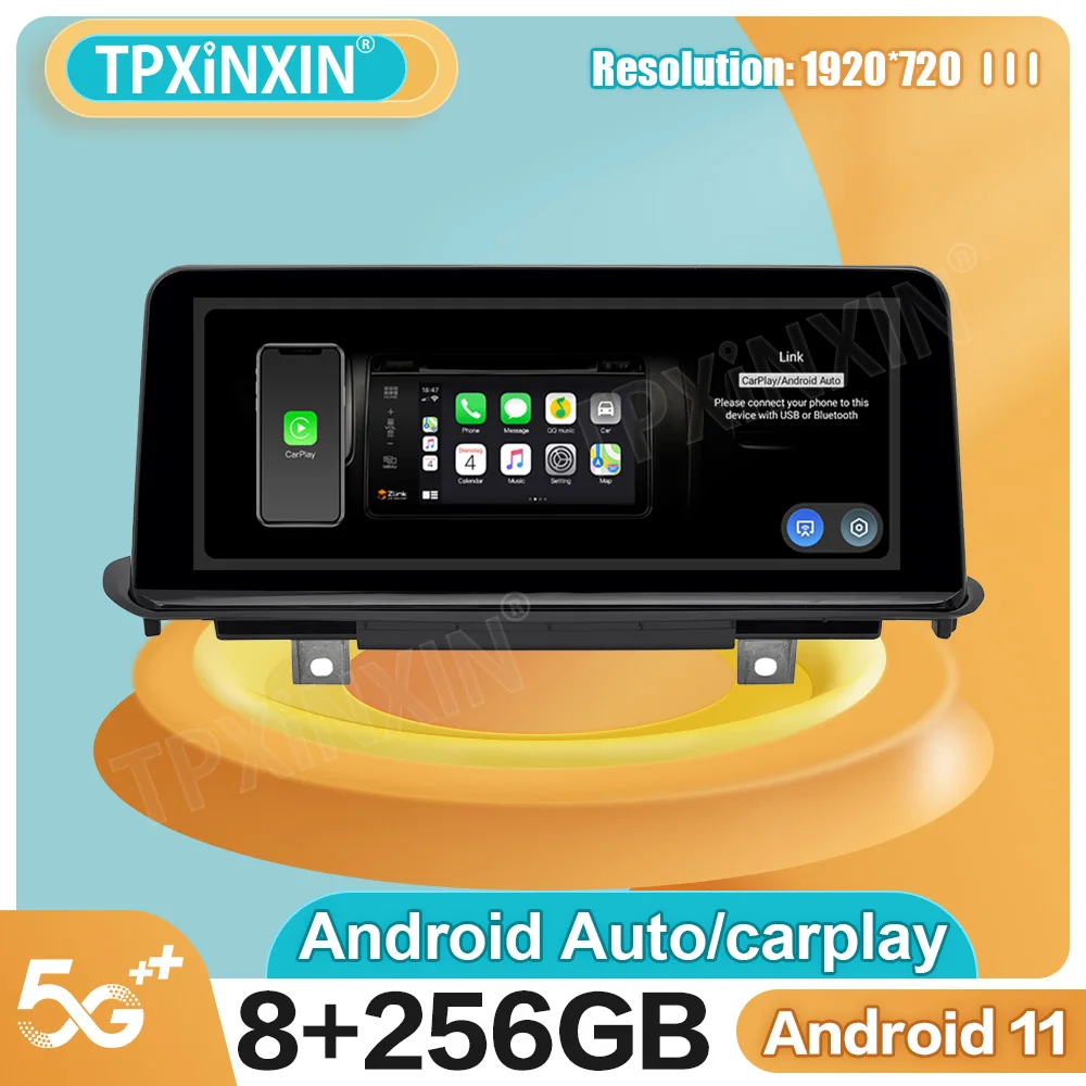 

Android 11.0 8G + 256G for BMW X5 F15 2013 2014 2015 2016 GPS Car Navigation Multimedia Stereo Video Player Audio Carplay Host