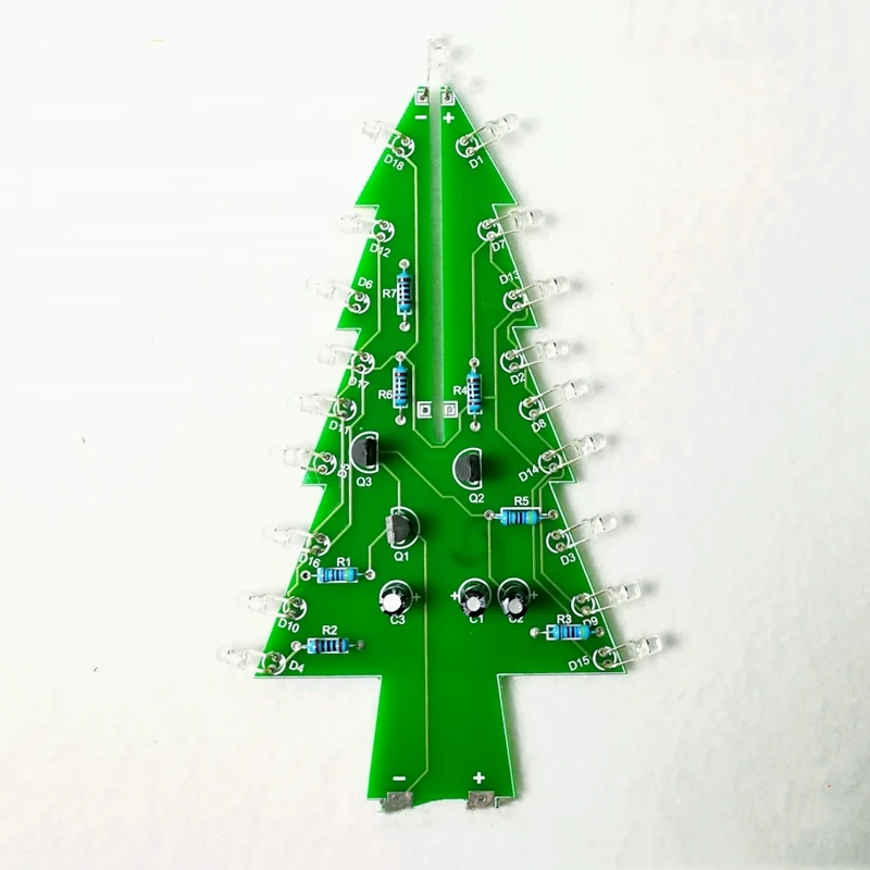 

Monolithic colorful Christmas tree Fun electronic training production kit LED water lamp flashing tree