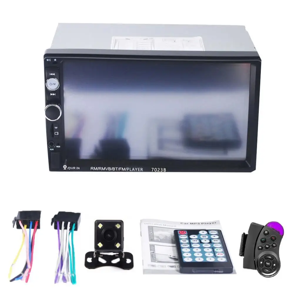 

7023B Universal 7 Inch Car Multimedias Player Full HD 2 DIN Car Bluetooth Touch Screen Stereo Radio MP5 Player