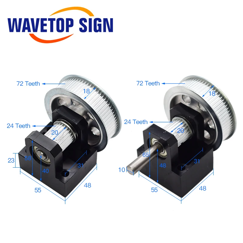 Imagem -03 - Laser Peças de Metal Transmissão Laser Head Grupo Componentes Mecânicos para Faça Você Mesmo Gravura Máquina de Corte Wavetopsign-co2