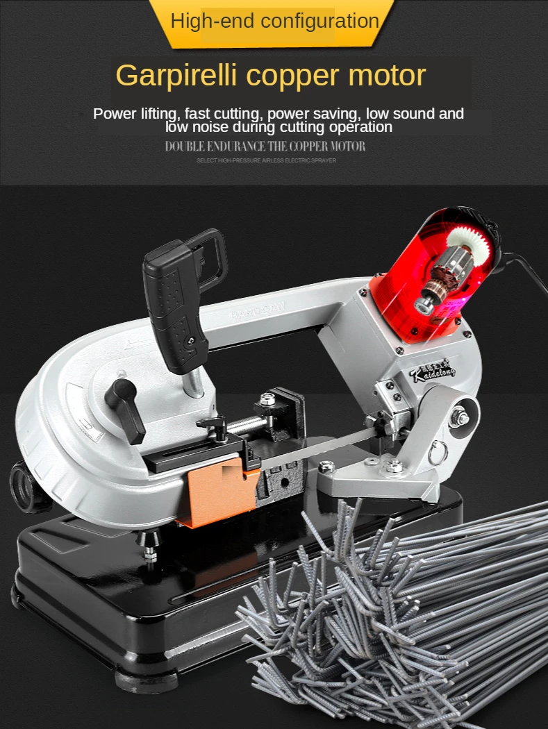 

Multi-Functional Variable Speed Saw Mini Metal /Woodworking Band Saw Household Electric Cutting Machine