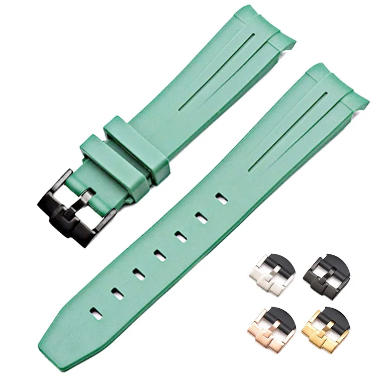 20mm Hight quality Watch Band Fit for Rolex Daytona Submariner Oysterflex GMT Deepsea for Explorer Rubber silicone Strap