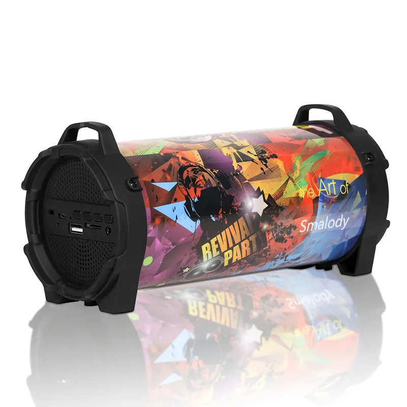 Colonne de caisson de basses Portable, haut-parleur de sport puissant sans fil, compatible Bluetooth, FM, lecteur Mp3 évolutif