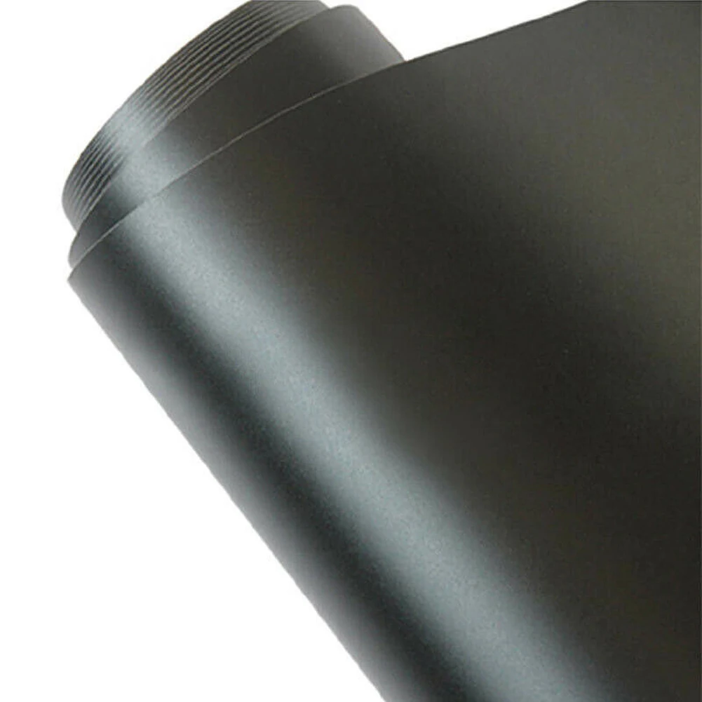 Matte Black Vinyl Film Car Wrap Foil Sticker 30 x 152cm Vehicle Wraps 3D Self-adhesive backing Film For Car Styling Tools