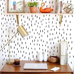 100Pcs Raindrop Strip Wall Sticker Little Hand Drawn Raindrops Stripes Nordic Wall Decal Kids Room Bedroom Vinyl Home Decor