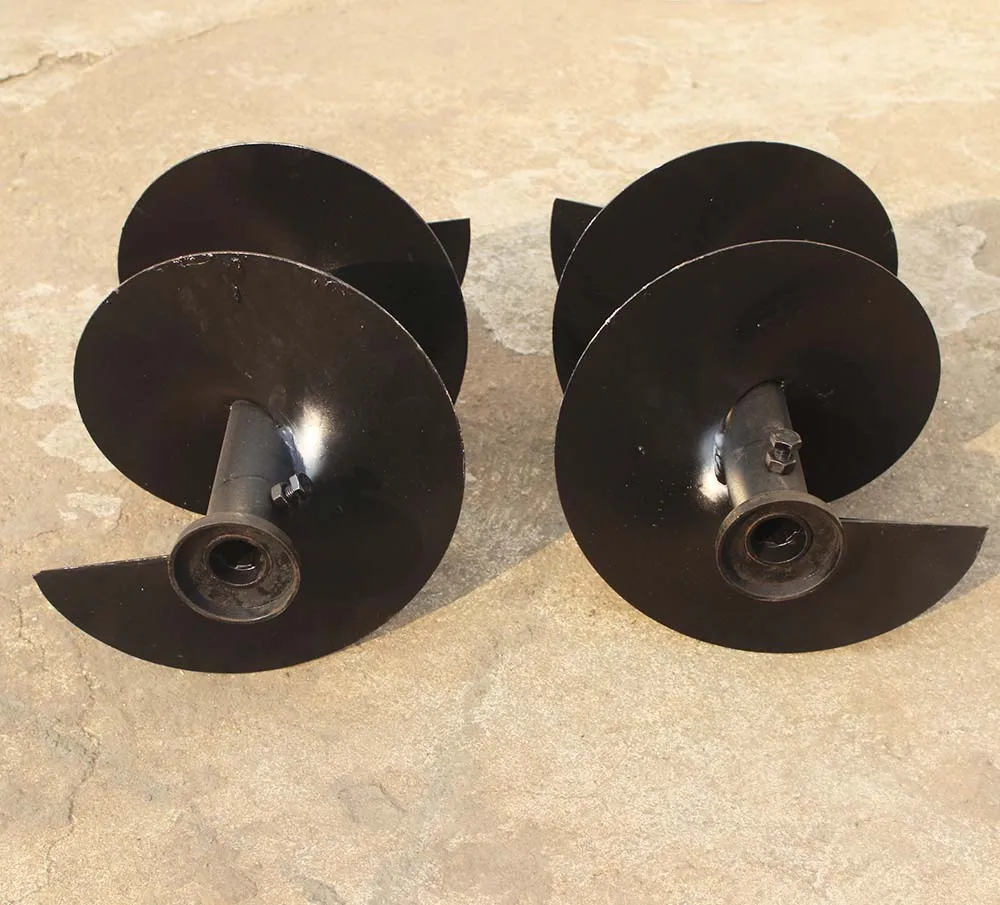 2.3แกน Micro-Tiller Bury เครื่องมือถือรถแทรกเตอร์ Cultivator การเกษตร Hexagon เกลียว Twisted แบน Trench Backfill มีด