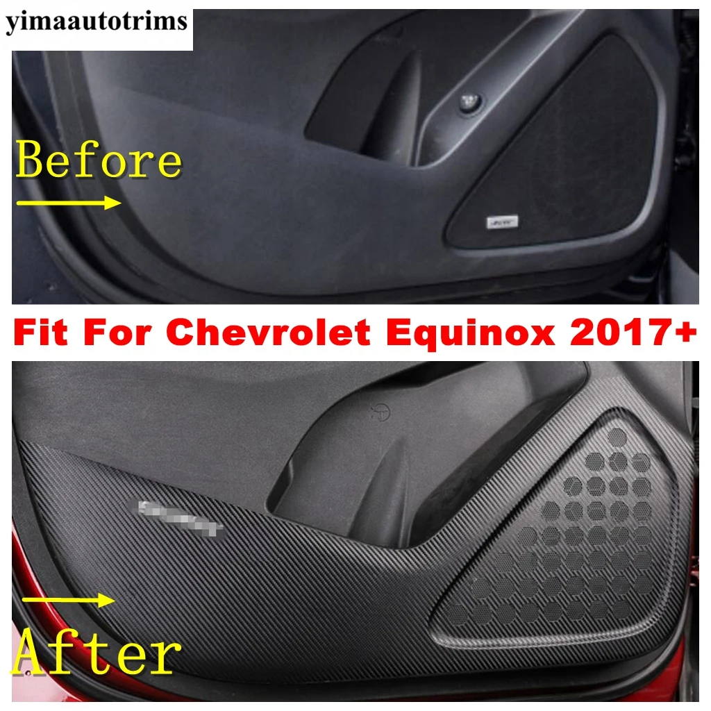 

Car Microfiber Leather Inner Door Anti Kick Film Protection Cover Trim Accessories Interior For Chevrolet Equinox 2017 - 2022