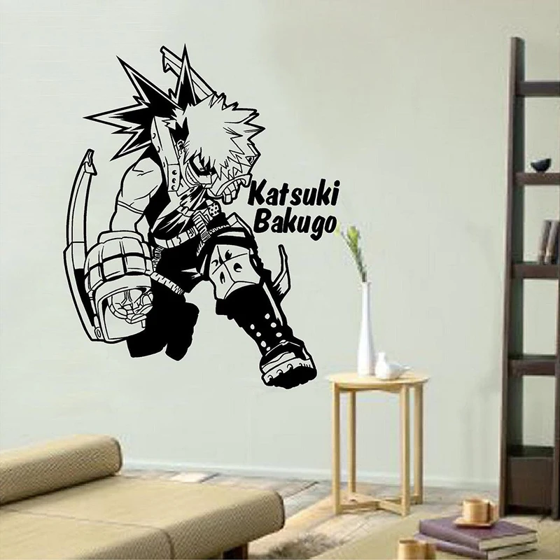 My Hero Academia - Katsuki Bakugo | Wall Decal, Window vinyl sticker, Anime Kids Wall Decor Boy Birthday Gift E34