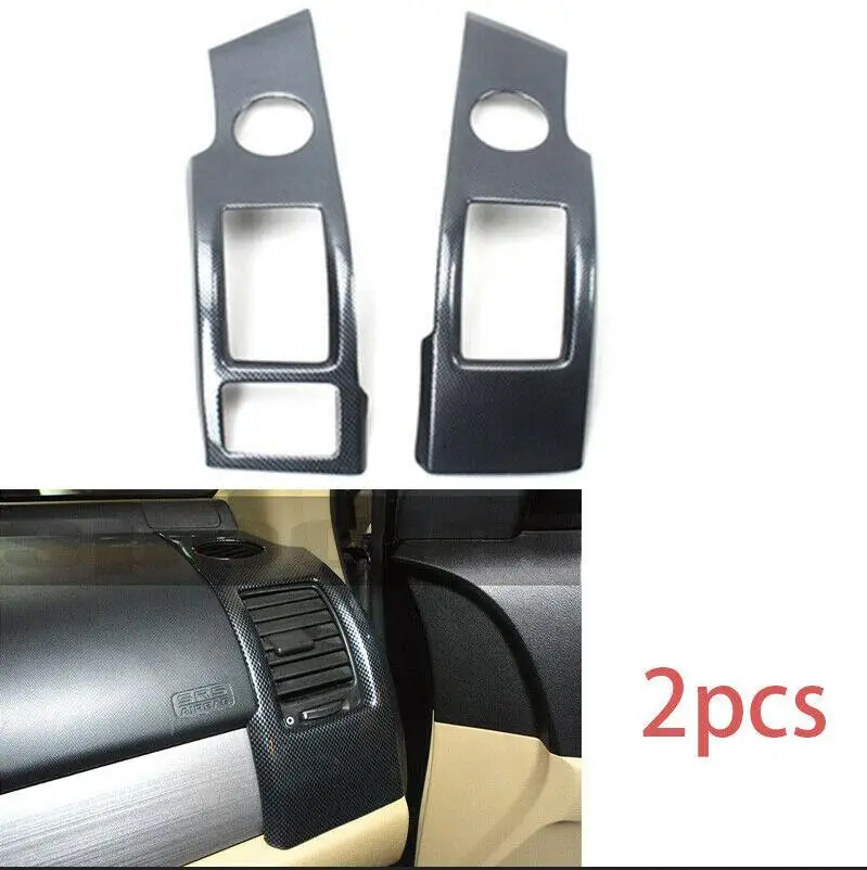 

FOR HONDA CR-V CRV 2007-2011 carbon fiber console L&R air outlet vent cover trim