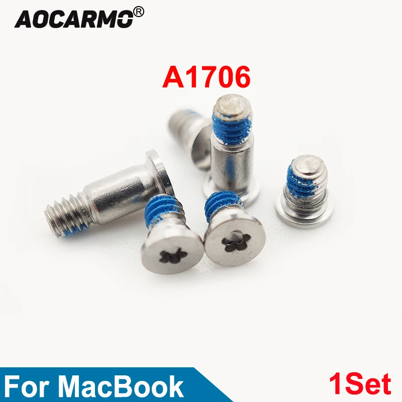 Aocarmo 1Set For MacBook A1706 Bottom Screws Back Cover Screw Replacement Parts