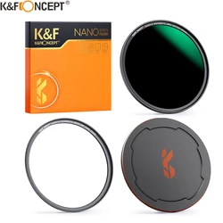 K&F Concept Magnetic HD ND1000 Camera Lenses Filter Multi Layer Coatings Len Cap Ring Filter Set 49mm 52mm 58mm 62mm 67mm Nano-X